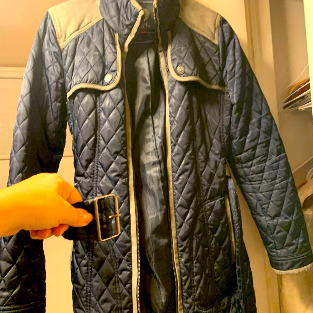 Vince Camuta long navy coat